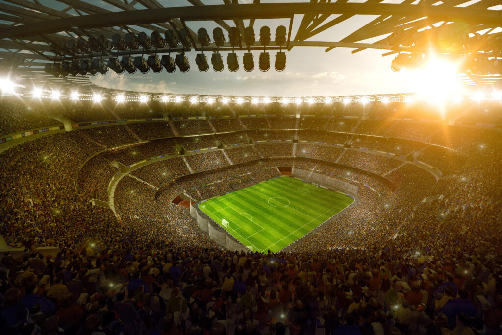 soccer stadium background, Soccer Ball, Football Field image.